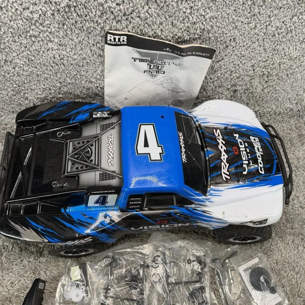 Traxxas Slash 2WD Short Course RC Truck Vision Wheel 2.4GHz RTR w/ Box Extras